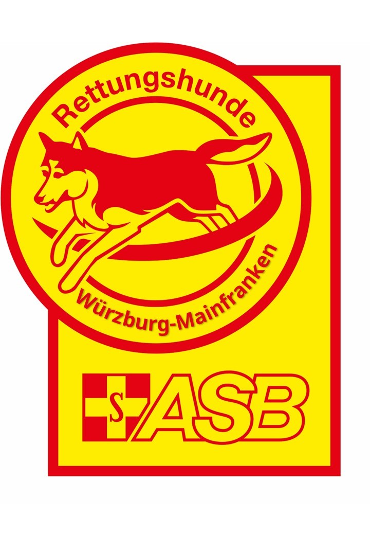 Logo ASB Rettungshunde gelb rot